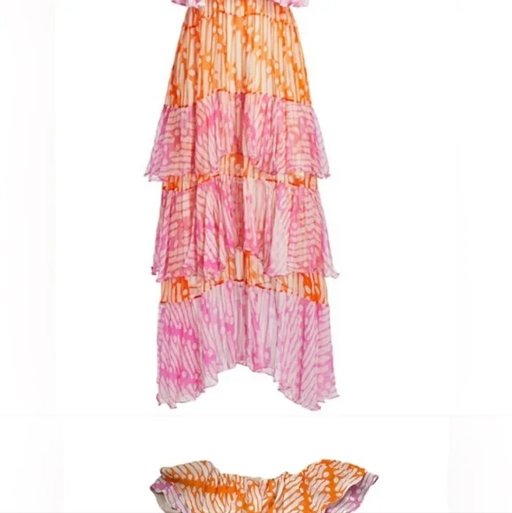 RHODE MAXI RUFFLE DRESS - Picture 6 of 8